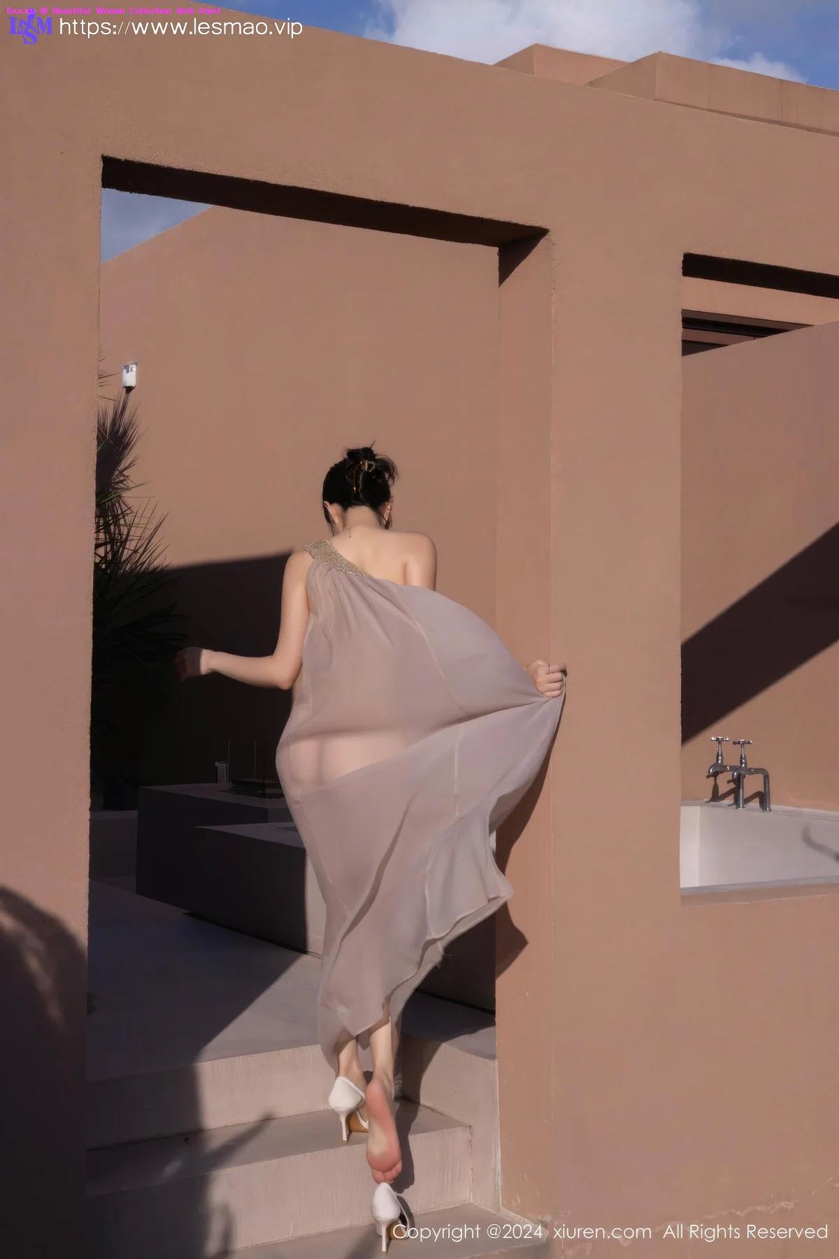 鱼子酱Fish - 透视纱裙香肩美女